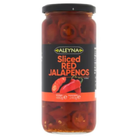 Aleyna Sliced Red Jalapeño Peppers 480g