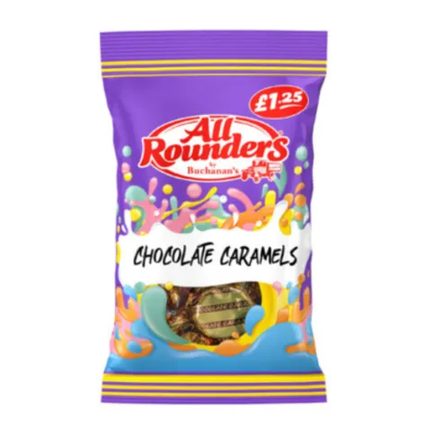 All Rounders Chocolate Caramels 120g