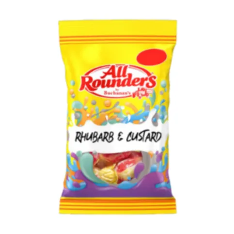 All Rounders Rhubarb & Custard 110g