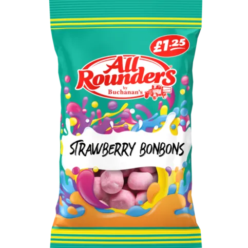 All Rounders Strawberry Bonbon 100g