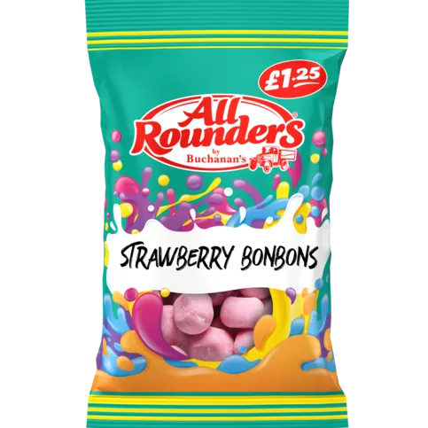 All Rounders Strawberry Bon Bons £1.25 100g