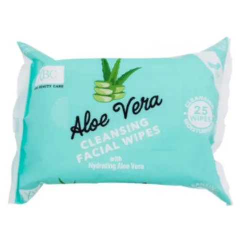 Aloe Vera Cleansing Facial Wipes 25 Pack