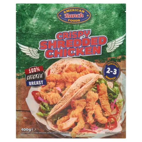 American Ranch Foods Crispy Shredded Chicken 400g