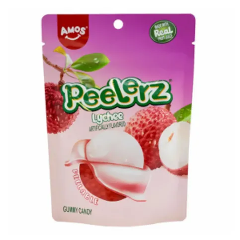 Amos Peelerz Gummy Lychee Pouch 65g