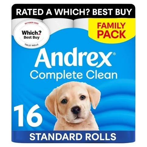 Andrex 16 Complete Clean Rolls