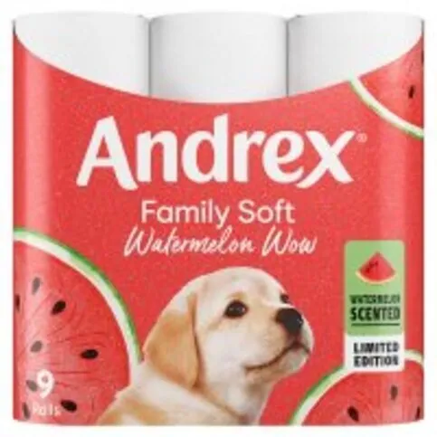 Andrex Watermelon 9 Pack Only 99p