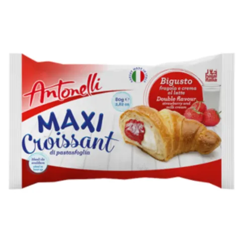 Antonelli Maxi Croissant Strawberry & Milk Cream 80g