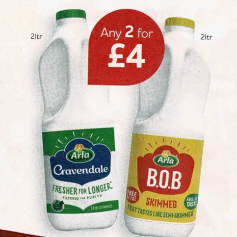 Any 2 For £4 Milk