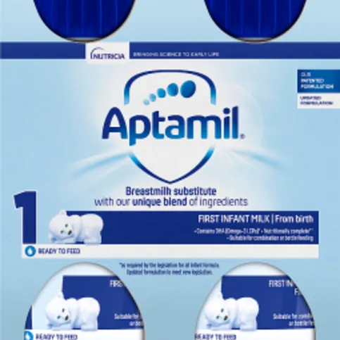 Aptamil 1 First Baby Milk Formula Multipack from Birth 4 x 200ml