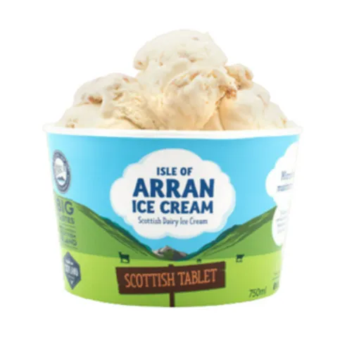 Arran Ice Cream Scottish Tablet Family Tub 750ml