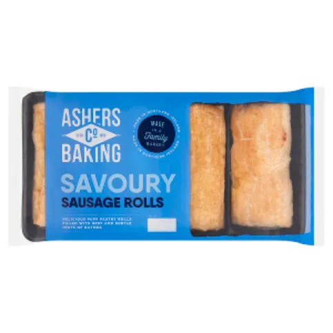 Ashers Baking Co Savoury Sausage Rolls 300g