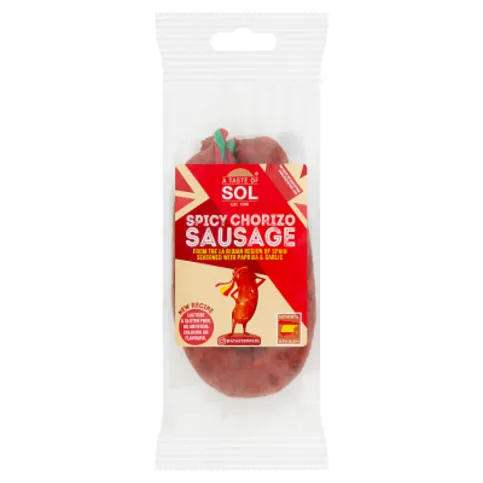 A Taste of Sol Spicy Chorizo Sausage 200g