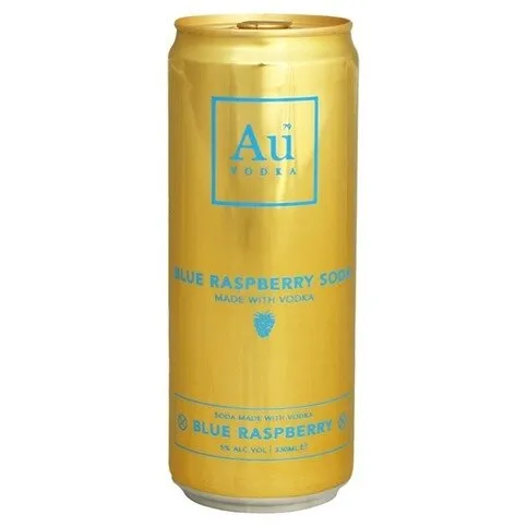 Au Vodka Blue Raspberry Premix 330ml