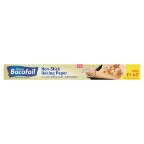 Bacofoil Greaseproof Baking Paper, 375mm x 5m