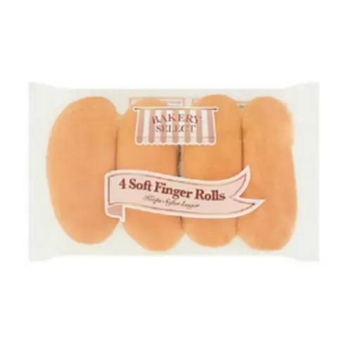Bakery Select 4 Soft Finger Rolls