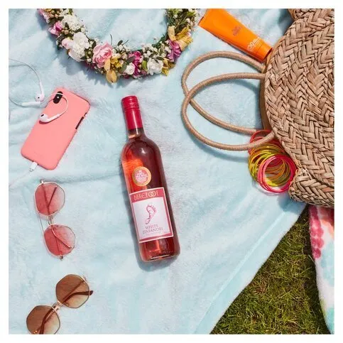 Barefoot White Zinfandel Rosé _ ABV 8%, 187ml California USA
