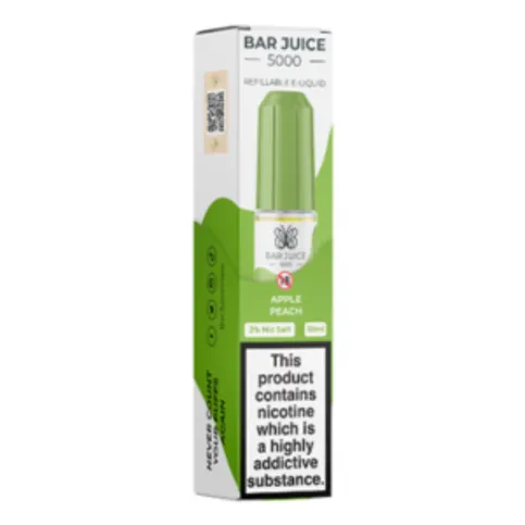 Bar Juice 5000 Nic Salt Range Apple Peach 10mg