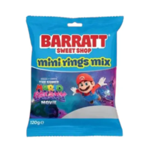 Barratt Sweet Shop Mini Rings Mix 120g
