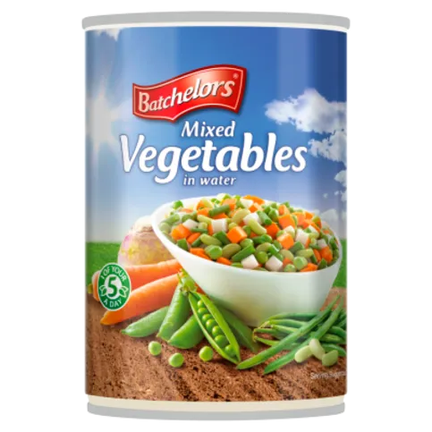 BATCHELORS MIXED VEGETABLES IN WATER 400G