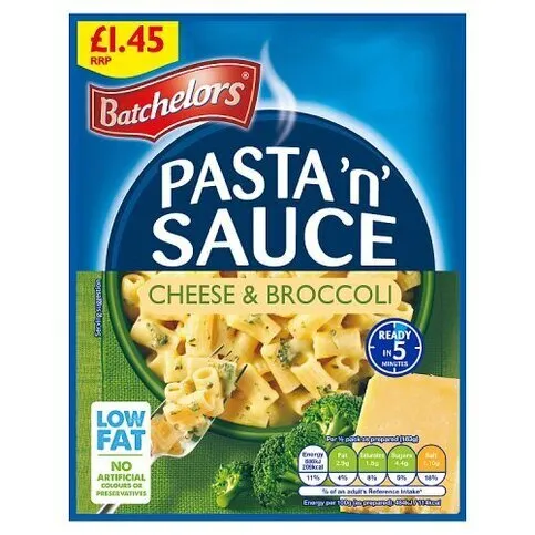 BATCHELORS PASTA N SAUCE CHEESE & BROCCOLI PM£1.45 99G