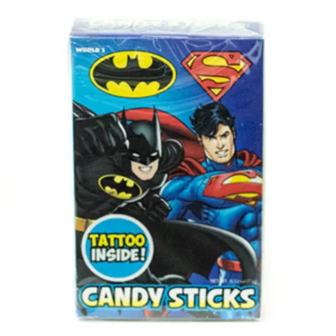 Batman & Superman Candy Sticks Each