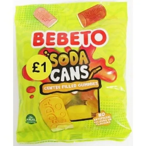 Bebeto Soda Cans Pm 130g