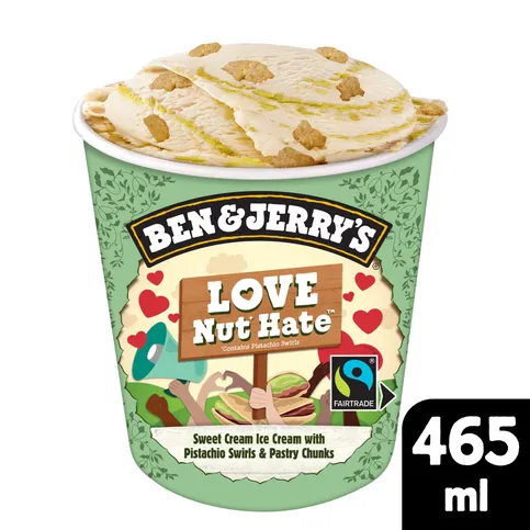 Ben & Jerry's Ice Cream Love Nut Hate 465ml