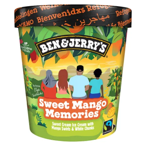 Ben & Jerry's  Ice Cream Tub Sweet Mango Memories 465ml