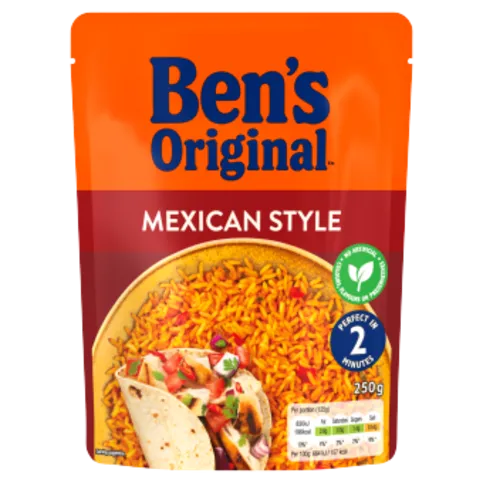 Bens Original Mexican Style Microwave Rice 250g