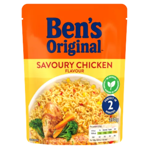 Bens Original Savoury Chicken Microwave Rice 250g