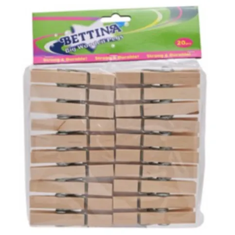 Bettina Wooden Pegs 20 Pack