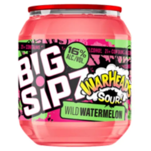 BIG SIPZ WARHEADS SOUR WILD WATERMELON 16%