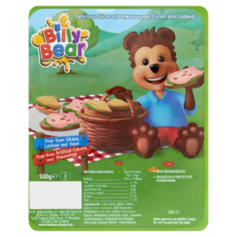 Billy Bear Pork Slices 100g