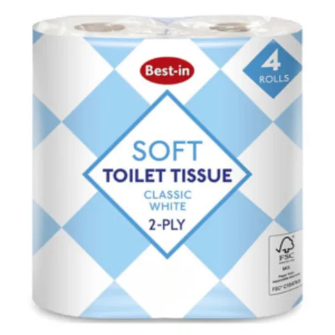 Best In Soft Toilet Tissue 4 Rolls