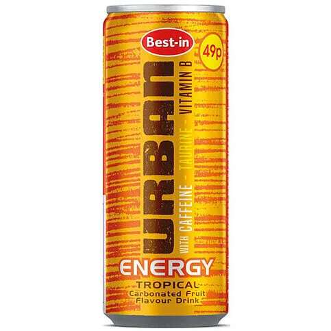 B/in Urban Energy Tropical 250ml