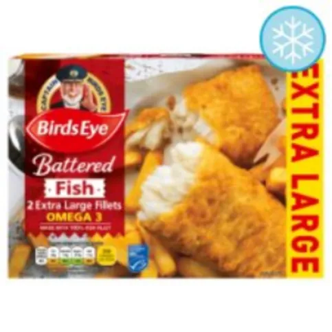 Birds Eye 2 Extra Large Battered Fish Fillets 320g