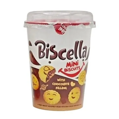 Biscella Mini Chocolate Filled Biscuits 125g