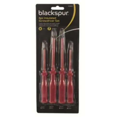 Blackspur Insulated Screwdriver Set 4 Pack