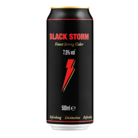 Black Storm Cider Cans 500ml