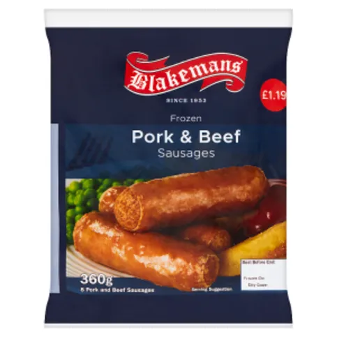 Blakemans Pork & Beef Sausages 360g