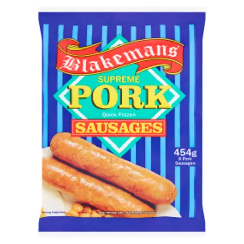 Blakemans 8 Supreme Pork Sausages 454g