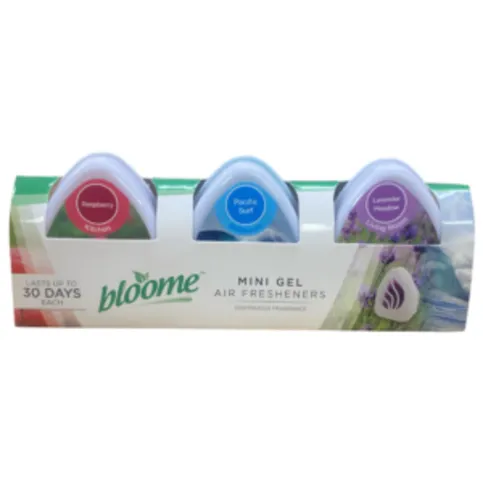 Bloome Mini Gel Air Fresheners 3 Pack