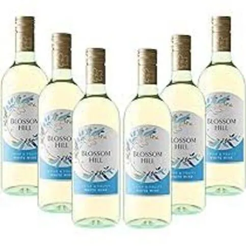 Blossom hill crisp&fruity white wine 6pack 75cl bottle