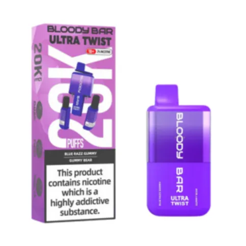 Bloody Bar Ultra Twist 20K Blue Razz Bear/Gummy Bear