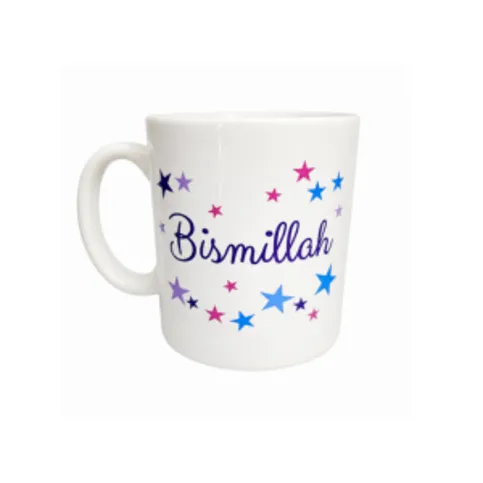 Blue Stars Bismillah Mug