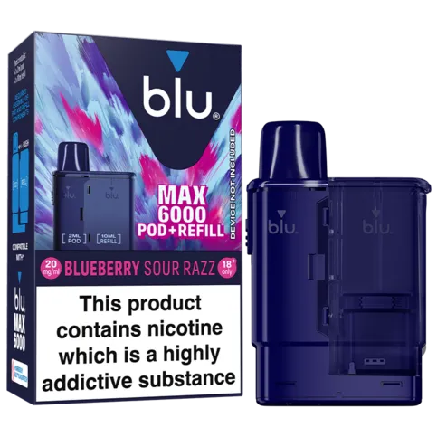 Blu Max Pod +Refill - Blueberry Sour Razz