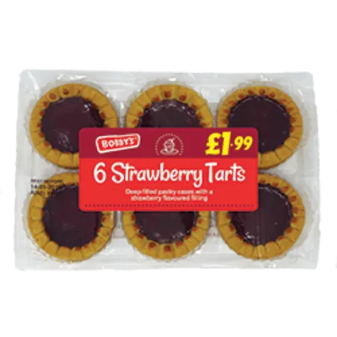 Bobbys 6 Strawberry Tarts