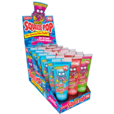 Bobbys Bubblegum Tube Liquid Filled (each)