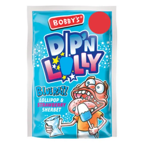 Bobby's Dip N Lolly Blue Raspberry 17g