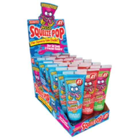 Bobby's Mega Squeeze Pop Assorted Flavours 113g